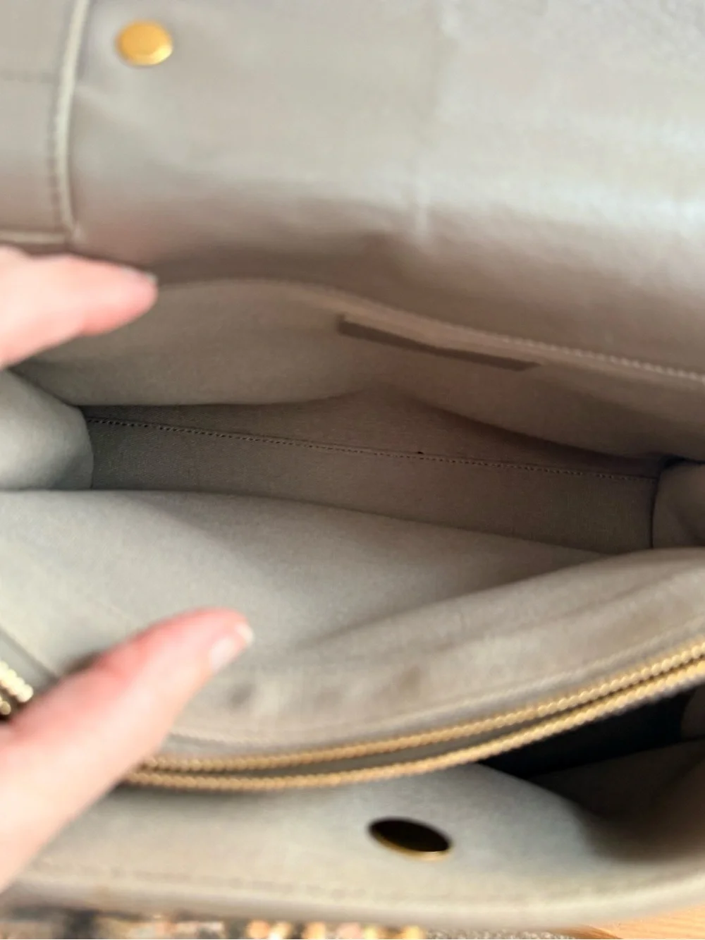 Saint Laurent  -TAUPE -Muse Leather Top-Handle Satchel /Crossbody with GHW